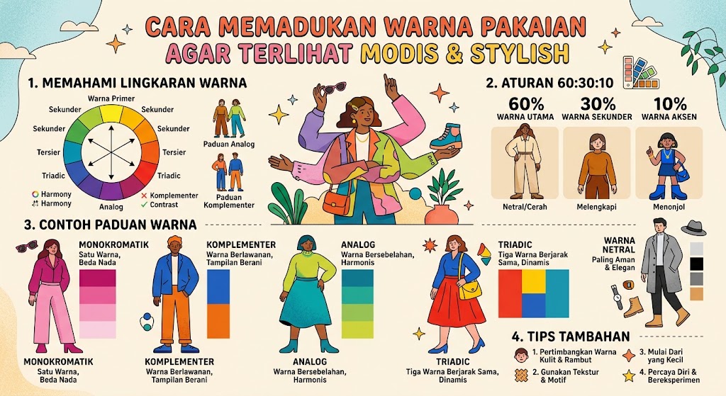 Memadukan Warna Pakaian